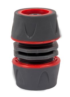 Муфта соединительная QUATTRO ELEMENTI для садового шланга 1/2" - 1/2", мягкий пластик