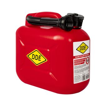 Канистра DDE для ГСМ,  5 л, трубка для заливки