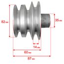 Шкив ведущий DDE V950II ХАЛК, посадка 20,00 мм