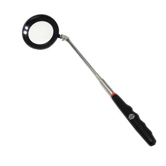 Зеркало инспекционное телескопическое КОБАЛЬТ 280 - 870 мм, диаметр 75 мм, LED-фонарь, блистер (918-207)