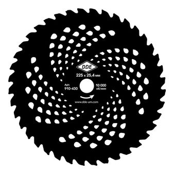 Нож для кустореза DDE WOOD CUT (225 х 25,4/20 x 1,3 мм, твердосплавный, 40 зубьев)