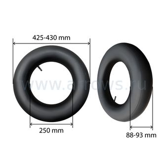 Камера UNITED PARTS для колеса 4.00-10 (90-0374)