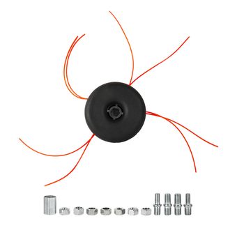 Головка триммерная DDE Wind  9 аналог "PIVOTRIM PRO", 8-ми прутк., (универсальная, 11 адапторов от М7 до М10)