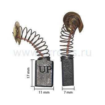 Щетка графитовая UNITED PARTS для MAKITA СВ-253 (аналог 194547-5)  7х11х17 мм