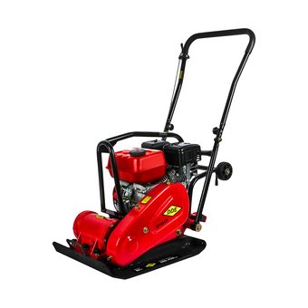 Виброплита DDE VP 80 СK (6,5 л.с., плита 580×420 мм, до 420 кв. м/час, 80 кг, гл. упл. 30 см, колеса)