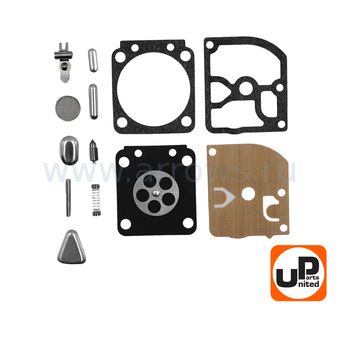 Ремкомплект карбюратора UNITED PARTS под 4 винта (ZAMA) полный --> 90-0756