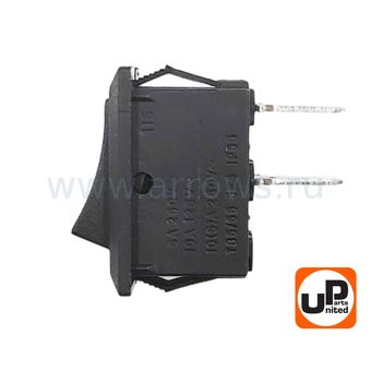 Выключатель клавишный UNITED PARTS (250В, 12А) (2 контакта) (KCD1) (20×15мм) --> 90-0774