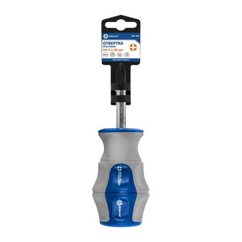 Отвертка Ultra Grip КОБАЛЬТ PH-2 х 38 мм, CR-V, двухкомпонентная рукоятка, подвес (646-393)