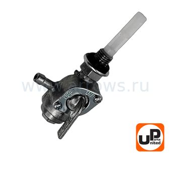 Краник топливный UNITED PARTS М10 выход влево, 168/170F, 173-192F, GX160-390