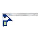 Угольник КОБАЛЬТ с уровнем 300 мм, нерж.сталь (243-479)