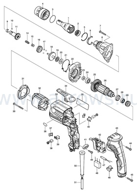 Деталировка Ограничитель MAKITA FS2300 (158875-2)