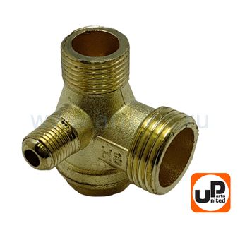 Клапан обратный UNITED PARTS для компрессора, резьба внешняя  G1/8"×G3/8"×G1/2"