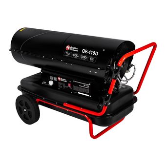 Нагреватель воздуха дизельный прямого нагрева QUATTRO ELEMENTI QЕ-110D (110кВт, 1300 м.куб/ч, бак 69л, 7.9л/ч, 40,8кг) (915-274)