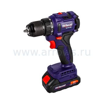 Дрель аккумуляторная безударная ПУЛЬСАР ДА 18-45Б (18В, 45Hm, Li-on, BL-мотор, 2,0 Ah, 2 акк., кейс)