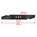 Нож для газонокосилки оригинальный DDE LMB3340 BlueTec