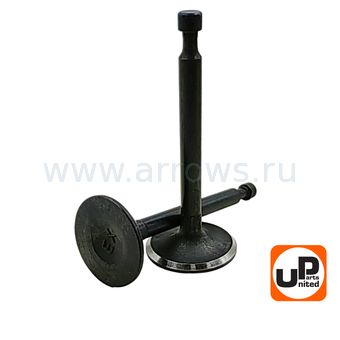 Клапан впускной и выпускной UNITED PARTS для двигателя 168F, 170F, GX160, GX200 (впуск Ø25мм, выпуск Ø24мм)
