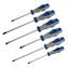 Набор отверток КОБАЛЬТ Ultra Grip, 6 ШТ: РН1, РН2, SL4, SL5, SL6, SL7, CR-V, блистер (646-669)