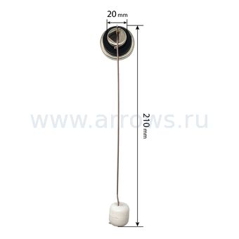Датчик уровня топлива круглый UNITED PARTS для дизельных нагревателей 120 кВт (для отверcтия Ø20мм, длина 210мм)