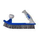 Кордщетка ручная КОБАЛЬТ 5-рядная, стальная, ДВУРУЧНАЯ, 275 мм, пластиковая прорезиненная рукоятка (924-993)