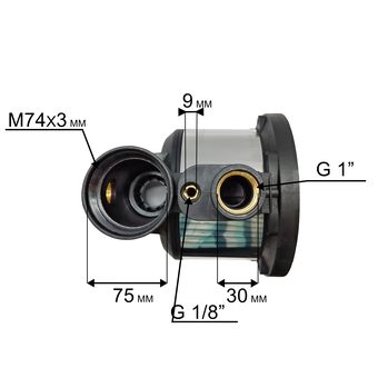Корпус насоса водяного QUATTRO ELEMENTI A1101FL (910-232-023)
