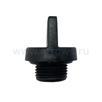 Пробка заливная/сливная UNITED PARTS Ø16,3мм, 5/8"-19 UNF, для садовых насосов и насосных станций от 600/800 Вт (пластик)