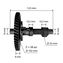 Распредвал UNITED PARTS 188F/190F/192F/GX390 шестерня металл