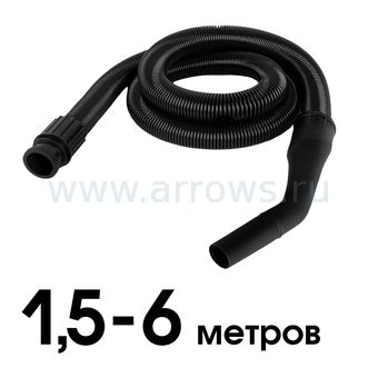 Шланг для пылесоса ПУЛЬСАР растягивающийся ПС 200/ПС 300/ПС 500 длина 1.5-6 метров d 32 мм