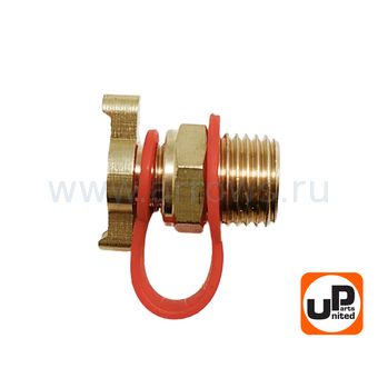 Клапан сливной UNITED PARTS для компрессора, резьба внешняя G1/4"