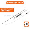 Пружины UNITED PARTS тяги регулятора 188F/190F GX390/GX420 (комплект: 2 пружины, 1 тяга)
