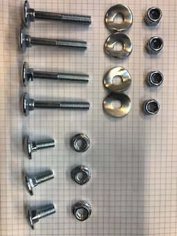 Болт крепления DDE для снегоотбрасывателя ST6555, ST6556, ST6561, ST6563, ST7066, ST7067, ST7071, ST9070 (комплект болтов)