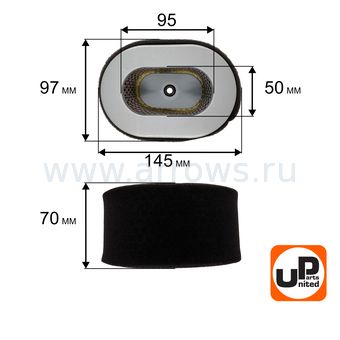 Фильтр воздушный UNITED PARTS для двигателя UD186/L100