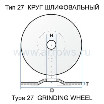 Диск абразивный шлифовальный по металлу Луга-Абразив Extra 230 x 6.0 x 22мм вогнутый (20/10шт)