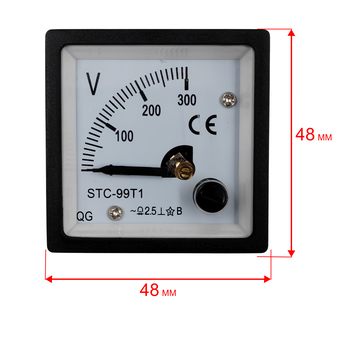 Вольтметр DDE (48х48мм) для генератора DPG4851 (0-300В)