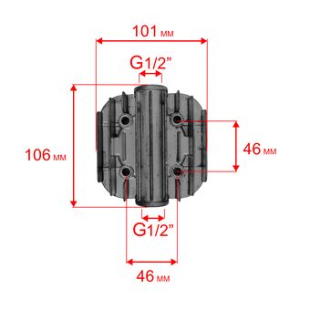 Головка цилиндра QUATTRO ELEMENTI Vento/Torre (770-261-028)
