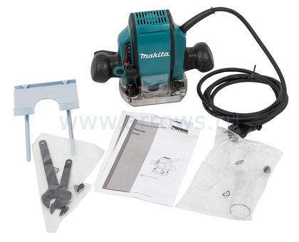 Фрезерная машина MAKITA RP0900K (900 Вт, цанги 6-8мм, 27000об, раб.ход 57мм, 2.7кг, кейс) (RP0900K)