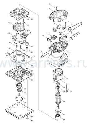 Деталировка Кольцо MAKITA 4 резиновое (213983-7)