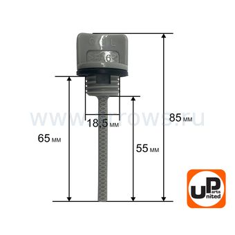 Щуп масляный UNITED PARTS для бензинового двигателя UP177/188/190/192 Ø18,5мм, длина 55мм