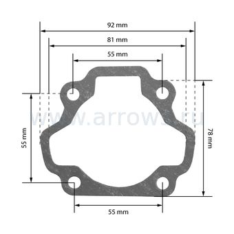 Набор прокладок UNITED PARTS для генератора GG980, DPG1201i (под поршень 47мм)