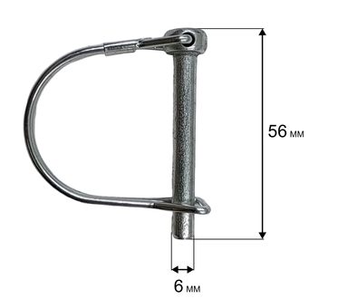 Штифт с кольцом DDE 6х40 крепления колеса ST6560/6561->796-634-002