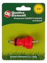 Штуцер для шланга QUATTRO ELEMENTI внеш. резьба  3/4" - БРС папа, пластик (645-914)