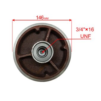 Крыльчатка помпы DDE PTR80H круглый корпус (резьба)