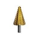 Сверло по металлу ступенчатое ПРАКТИКА 9-36 мм шаг 3 мм TIN (1шт.), ПРОФИ