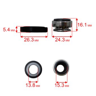 Сальник механический QUATTRO ELEMENTI A601/801 крыльчатки (645-242-007)