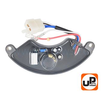 Регулятор напряжения AVR UNITED PARTS для генератора 6,5-7кВт (1 фазный) (полукруглый) (провода 4+2)