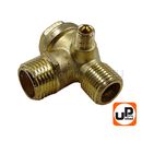 Клапан обратный UNITED PARTS для компрессора, резьба внешняя G1/8"×G1/2"×3/4"(19мм)