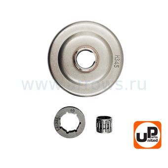 Чашка сцепления UNITED PARTS 0.325"-7 для HUSQVARNA 340/345/350/445/450 с подшипником (аналог 5038730-72, 5780979-01) --> 90-1010