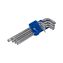 Набор ключей угловых удлинённых КОБАЛЬТ Tamper TORX: T10, T15, T20, T25, T27, T30, T40, Т45, Т50, CR-V, подвес (924-016)