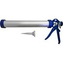 Пистолет для герметика КОБАЛЬТ 600 мл., закрытый алюминиевый корпус, колпачок для баллонов, усилие 12:1 (244-032)