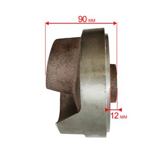 Крыльчатка помпы DDE PTR80H/K круглый корпус (шпонка)