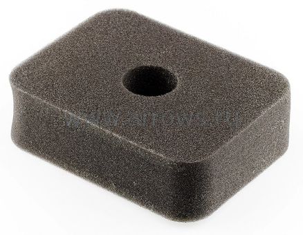 Фильтр воздушный UNITED PARTS для двигателя 168/170F, GX160/200 поролоновый с отверстием (аналог 17211-ZE1-000)